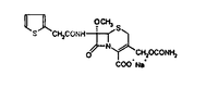 注射用頭孢西丁鈉化學結構式