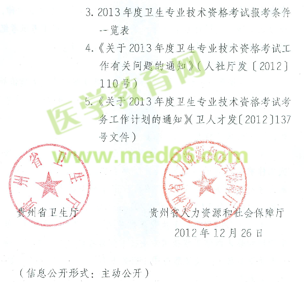 貴州2013年衛(wèi)生專業(yè)技術(shù)資格考試報名現(xiàn)場確認(rèn)時間地點