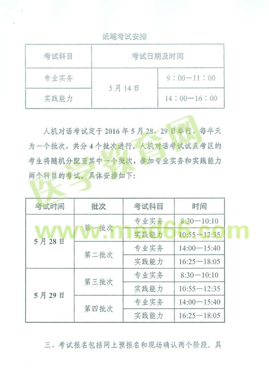 2016年護(hù)士考試報(bào)名人機(jī)對話考試省市通知