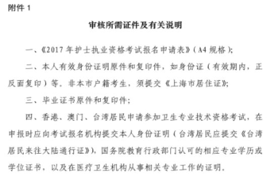 上海市2017年全國護士執(zhí)業(yè)資格考試報名流程