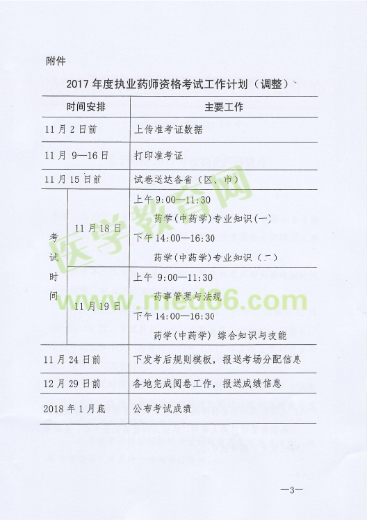 【緊急通知】2017年執(zhí)業(yè)藥師考試時(shí)間推遲至11月18、19日