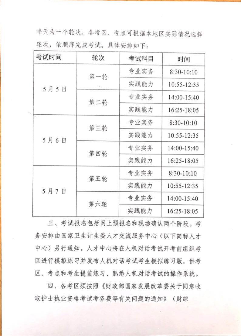 2018年護(hù)士資格考試時(shí)間確定為5月5日-7日