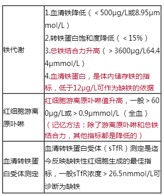 臨床助理醫(yī)師輔導(dǎo)：缺鐵性貧血的實(shí)驗(yàn)室檢查