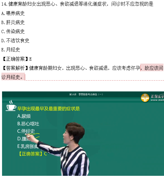 醫(yī)學教育網(wǎng)課程vs2018年臨床執(zhí)業(yè)醫(yī)師試題圖文對比第四單元（2）