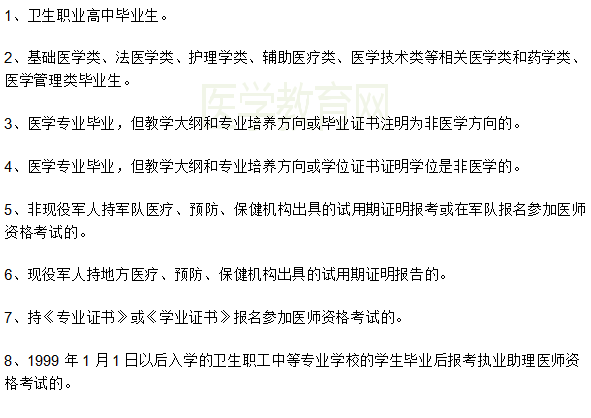 不能報(bào)考2019年執(zhí)業(yè)醫(yī)師資格證的情況是什么？