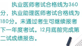 官方2018年臨床助理醫(yī)師二試考試分?jǐn)?shù)線已經(jīng)正式公布！