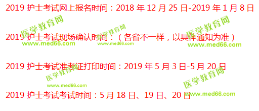 2019遼寧護士資格考試報名時間確定：12月25日-1月8日