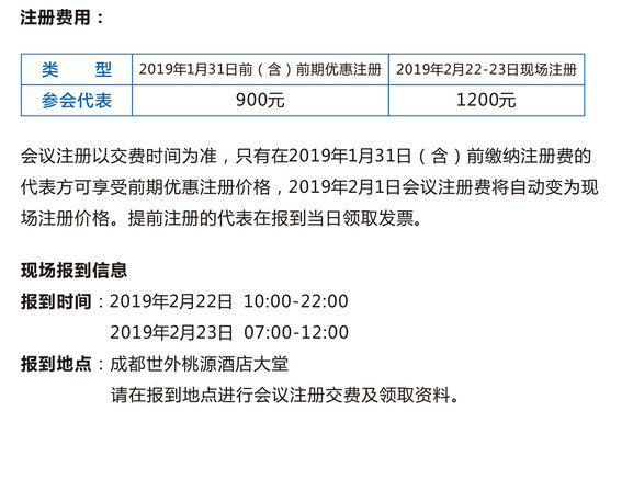 第四屆全國骨科康復學術(shù)交流大會注冊費用