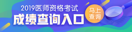 2019醫(yī)師成績查詢?nèi)肟? width=