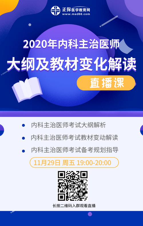 2020年內(nèi)科主治醫(yī)師考試大綱解析免費(fèi)直播