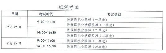 2020新疆筆試考試時間2