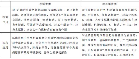 大環(huán)內酯類及林可霉素類抗生素