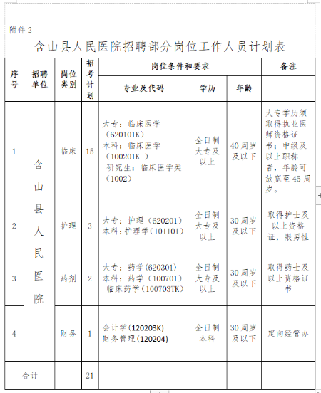 招聘計劃表