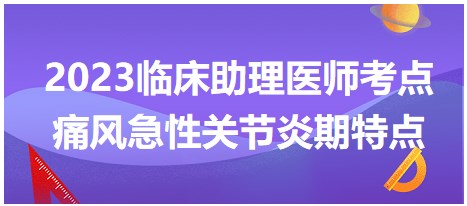 痛風急性關(guān)節(jié)炎期特點