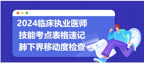 肺下界移動度檢查操作步驟